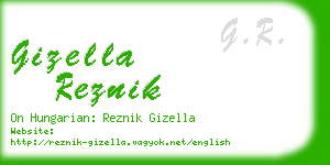 gizella reznik business card